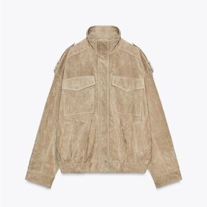 Women’s Tan Faux Suede Jacket